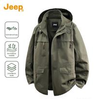 JEEP Men's American Retro Hooded Workwear Jacket L