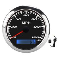 GPS Pointer Speedometer 120 MPH IP67 Waterproof Stainless Steel Universal for Car Truck Boat