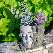 Face Flower Pot Head Planter Face Pots For Plants Indoor Resin Garden Decor For Living Room Bedroom Balcony Landscaping Study China Mainland black
