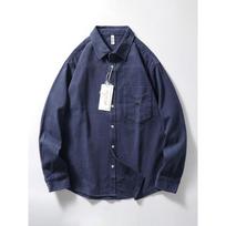Japanese-Style Retro Long Sleeves Export Thickened Leisure Cargo Navy blue M black