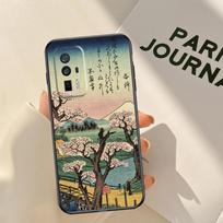Japanese Style Art Case For Xiaomi 17 Pro Max 14T 13T 15T Pro 14 15 Ultra POCO F8 F7 F5 F6 X5 X6 X7 Pro Coque Xiaomi 15 gray