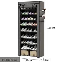 Lehuo Time Multi-layer Dustproof Shoe Rack Cabinet for Dorms black