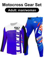 motocross gear set Enduro cross Jersey Pant Kits Racer Gear Set Off-road Mens Kits Women's mountain Downhill Motorcycle MX L-34 black