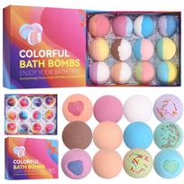 Bath Salt Ball - Sea Salt Bath Bomb with Exploding Bubbles 70g x 12 white