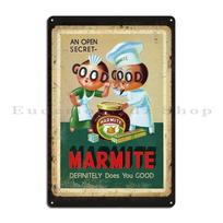 Vintage Marmite Advert Rusty Sign Style Marmite Definitely Does You Good Metal Sign Garage Printing Vintage Tin Sign Poster 20x30cm（7.8x11.8inch）