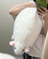 Kūrybiška 30/45/90cm Pelės Lėlė Pliušinė Animacinė Gėlių Šakelė Žiurkės Lėlė Minkšta Ypač Didelė Gyvūno Figūrėlė Vaikams Dovana Gimtadieniui 35cm