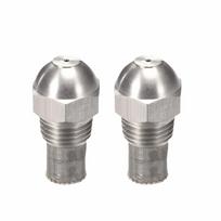 2PCS 304 Stainless Steel Misting Nozzle 1/4 BSPT 1.5mm Orifice Atomizing Spray Tip Silver Outdoor Cooling Nozzle Garden Watering