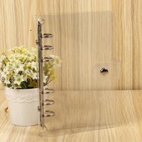A4/A5/A6/A7 Office Supplies Folder Plastic Transparent Planner Binder Loose Leaf Ring Notebook A6