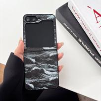 Compatible Samsung Z Flip4/5/6 Chinese Style Magnetic Wave Case Galaxy Z Flip4