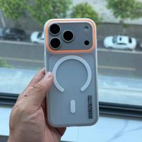 Luxury Matte Translucent Barcode Shell For 18 Pro Max Air 17 Pro 16 15 14 13 12 Wireless Charge Ultra-thin Protect Cover iPhone 15 Pro balta