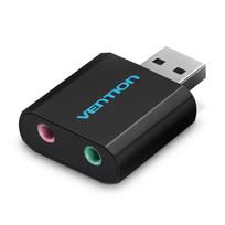 Vention USB External Sound Card Black Metal Type, SOUVNTVAB_S17_B
