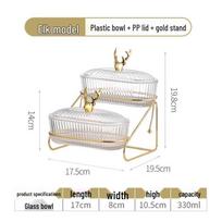 New Style Divided Fruit and Snack Display Plate for Living Room white