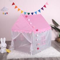 OEING Kids Playhouse Castle Bed Tent pink