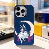G-Genshin Columbina ImpactS Phone Case For iPhone 17,16,15,14,13,12,11,Pro,XS,Max,Plus,Mini,SE4,E IMD Matte Black iPhone13PROMAX white