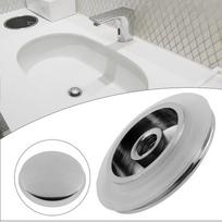 Upward Click Clack Drain for 36mm Aperture Sinks Made of Brass with Shiny Chrome Finish and Built in Seal Technology China Mainland white