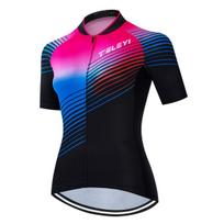 Cycling Jersey Sets Women MTB Bike Jersey Bib Shorts Suits Anti-UV Bicycle Shirts Mountain Road Top Bottom Girls Female Red S violetinė