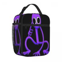 Bestselling Purple Rainbow Friend Abstract Lightweight Lunch Bag Garden Party Adjustable Strap Lunch Bag One Size