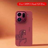 Original Magnetic Case For OPPO Find X9 Pro Leather Back Cover Case for OPPO FIND X9 PRO 1PC&ForOPPOFindX9Pro raudona