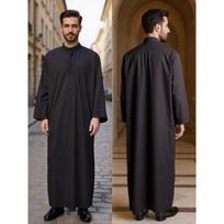 Men S Ethnic Style Loose Long Robe Daily Commute Wear 52