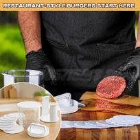 Multi-Layer Burger Patty Maker With Storage Container, Non-Stick Beef Press Mold, Freezable Hamburger Patty Box For Bbq Camping one size