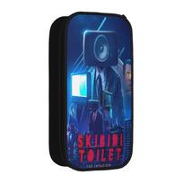 Skibidi Toilet Pencil Cases Cartoon Cameraman Titan Pencil Pouch Pen Box for Student Bags School Supplies Gifts Accessories 21x10.5x5cm
