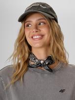 4F Kepurė su snapeliu strapback moteriška - pilka S/M (58cm)