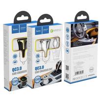 HOCO Automobilinis pakrovėjas 2 x USB QC3.0 + laidas Micro Z31 juodas