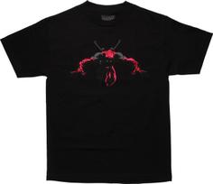 Marvel Deadpool Night Leaper 100% Cotton T-shirt Mens Tees Top Tee New 3XL black