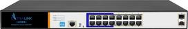Extralink ARES Managed Switch 16xRJ45GbE PoE/PoE+ 150W, 2x SFP, 19" Rack