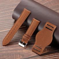 Vintage Handmade Leather Watch Strap 18mm 20mm 22mm Cowhide Strap for Seiko Coffee Black Brown Watchbands Replacement Wristband 20mm ruda