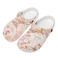 Art Printed EVA Clogs Unisex Quick Dry Slip On Soft Garden Shoes Beach Pool Bathroom Home Casual Slippers Casual Walking 36 balta
