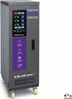Qoltec Trójfazowy stabilizator napięcia AVR MULTIPROTECTION | 40kVA | Dokładność  ± 3% | Serwomotor 3F | LCD | Expert Line