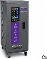 Qoltec Trójfazowy stabilizator napięcia AVR MULTIPROTECTION |10kVA | Dokładność ± 3% | Serwomotor 3F | LCD | Expert Line