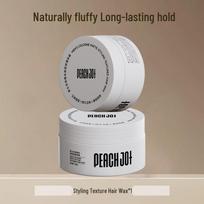 PEACH JO+ Men's Matte Hair Clay & Texture Wax (White Can) - Long-lasting Hold & Natural Volume Men's Cologne Hair Wax - Black white