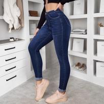 Women’s Skinny Jeans: High-Waisted, Stretch, Skinny-Fit Street Style Trousers XS blue