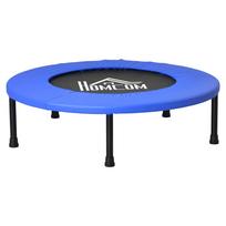 Mini fitness trampoline, exercise trampoline with non-slip feet, 100 kg load, diameter 81 x 22.5 cm, blue and black 81 x 81 x 22.5 cm