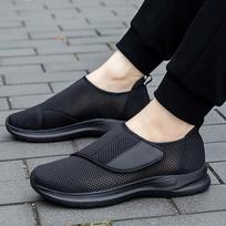 Moterų ortopedija plačios pėdos patinusios vaikščiojimo laisvalaikio batai unisex nykščio keitimo reguliuojantys minkšti patogūs vyriški batai diabetikams 36 black