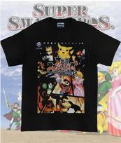 Smash Bros Tee, SSBM Shirt, super smash brothers, GameCube T-shirt M gray