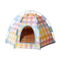 Pet Tent for Cats and Dogs, All- House with Removable Cover for Cozy Indoor Use M gray