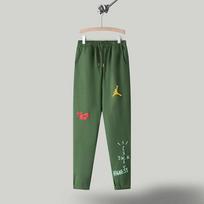 Travis Scott X Mitchell Ness su gobtuvu vilnos džemperio ir kelnių komplektas vyrams Žiemos laisvalaikio gatvės stiliaus apranga Small gray