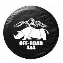 1Pcs Car Style PVC PU Spare Tire Cover 4x4 Off Road For Suzuki Jimny Mitsubishi Honda Toyota Pardo Wheel Covers Accessories 14inch