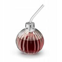 Tadar kalėdinė stiklinė su šiaudeliu, 400 ml, 18 × 0,7 cm
