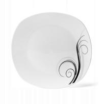 Kvadratinė negili pietų lėkštė Tadar Dolce Vita, balta, 27 cm
