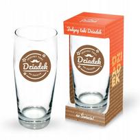 Stiklinis alaus bokalas seneliui su užrašu, 500 ml