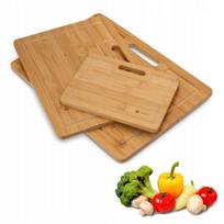 Bambukinių pjaustymo lentelių rinkinys Tadar, 3 vnt., 35 × 26 cm, 30 × 22,5 cm ir 20 × 15 cm