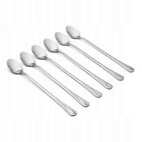 Ilgi kokteilių šaukšteliai Tadar Amazon, 6 vnt., metaliniai