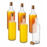 Tadar Flan stikliniai buteliai su kamščiais, 6 vnt., 700 ml