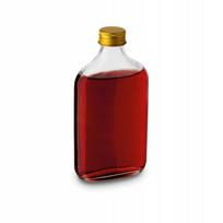 Stiklinis butelis su metaliniu užsukamu dangteliu Tadar, 350 ml