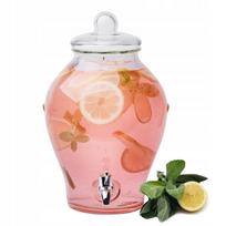 Stiklinis gėrimų indas Tadar Marvin su čiaupu, 6 l