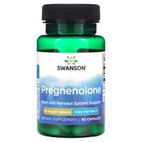 Swanson, Pregnenolone, 25 mg, 60 kapsulių